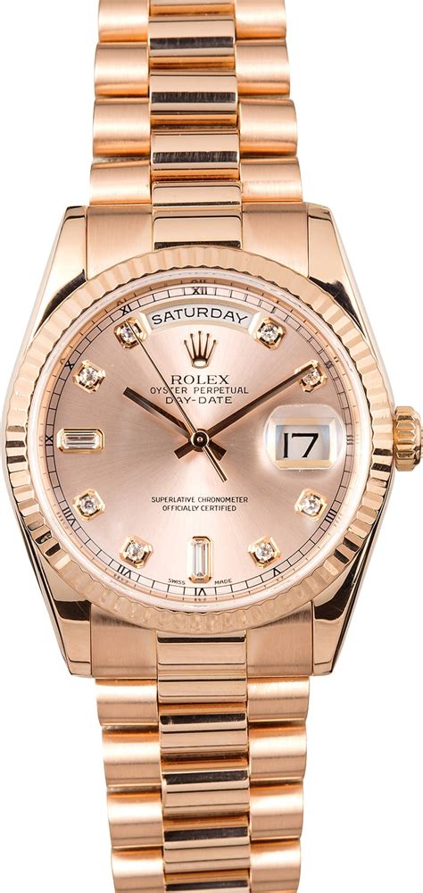 rolex day date rose gold anniversary|Rolex rose gold 40mm president.